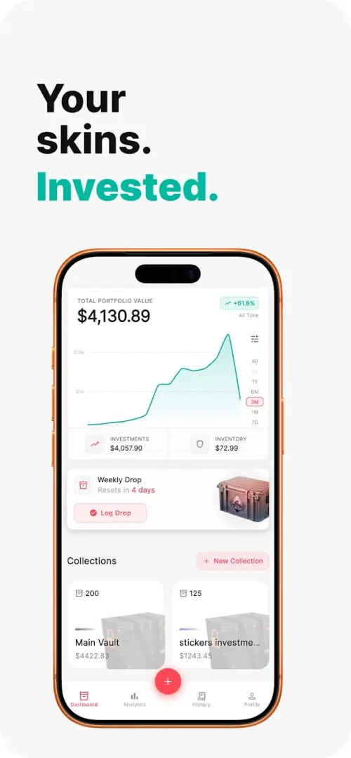 Skinvestments — CS2 Portfolio Tracker image 1