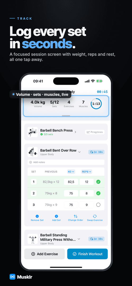 Musklr: Lift Heavy. Log Fast. image 4