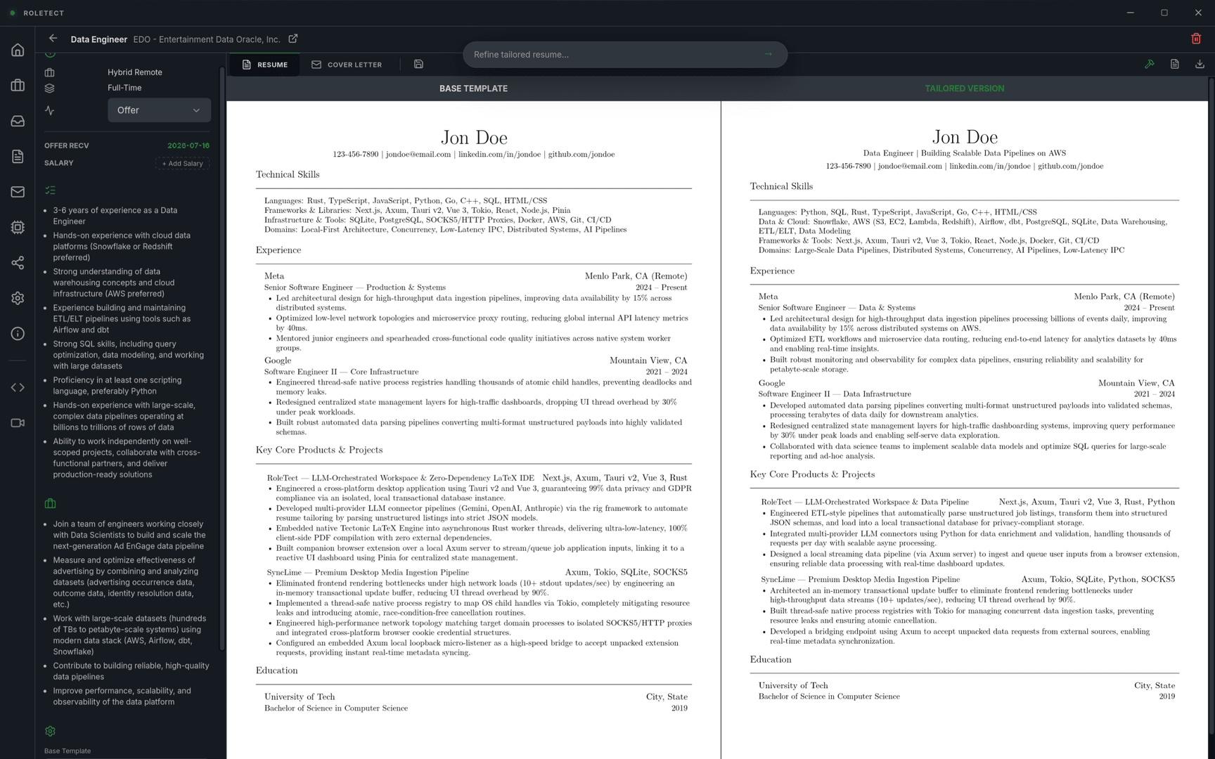 RoleTect — Your AI Career Workspace image 2