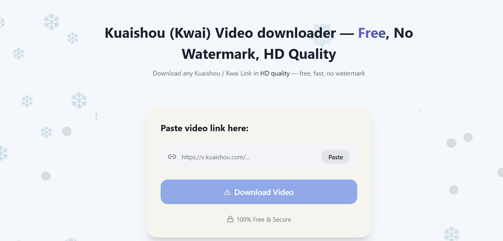 SaveVidClips – Kuaishou Video Downloader image 1