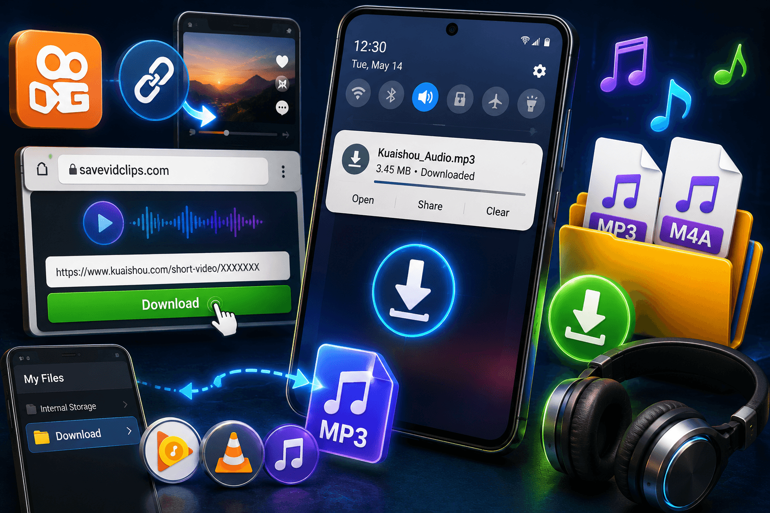 SaveVidClips – Kuaishou Video Downloader image 2