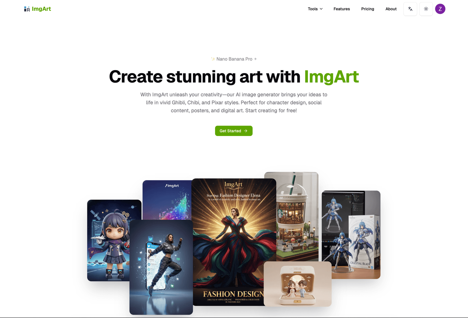 ImgArt - Free AI Image Generator screenshot 1