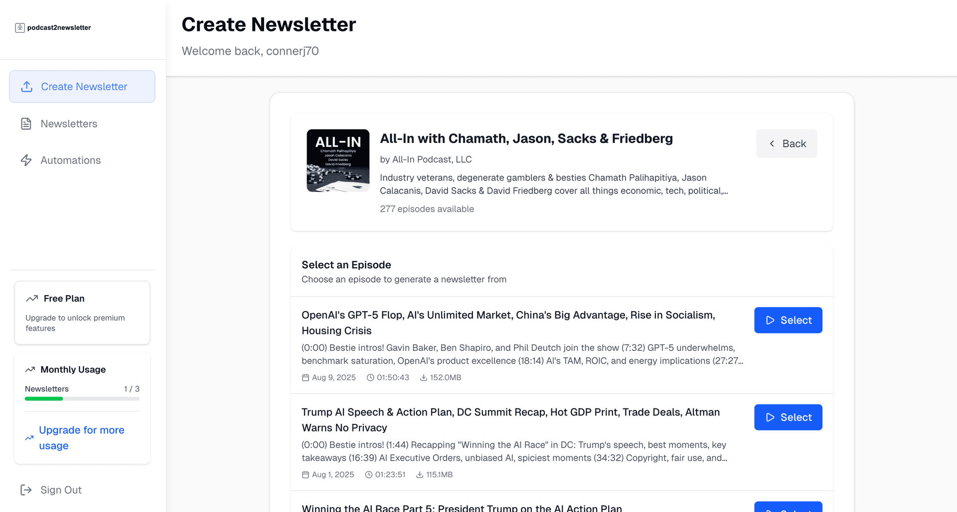 Podcast To Newsletter image 2