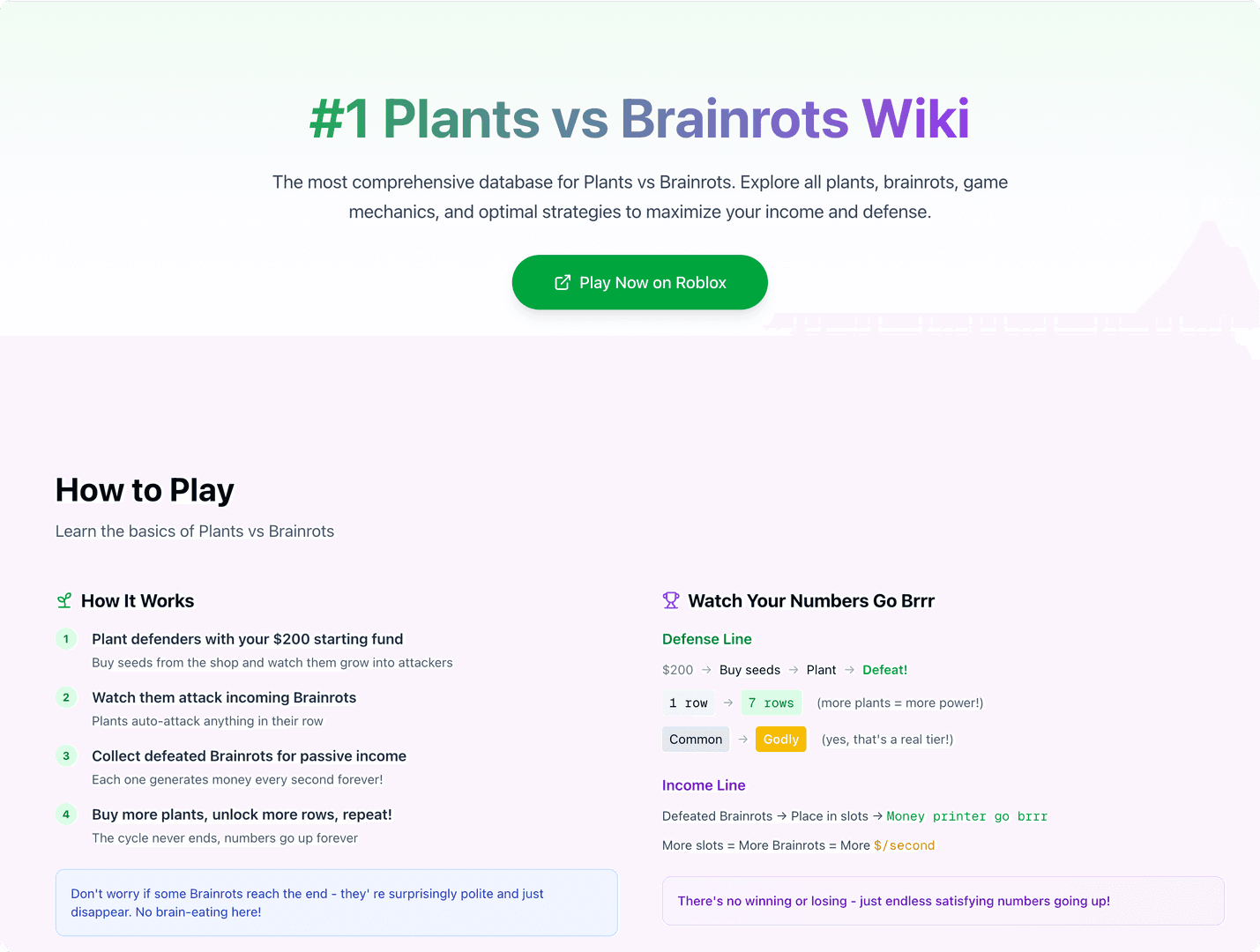 #1 Plants vs Brainrots Wiki image 1