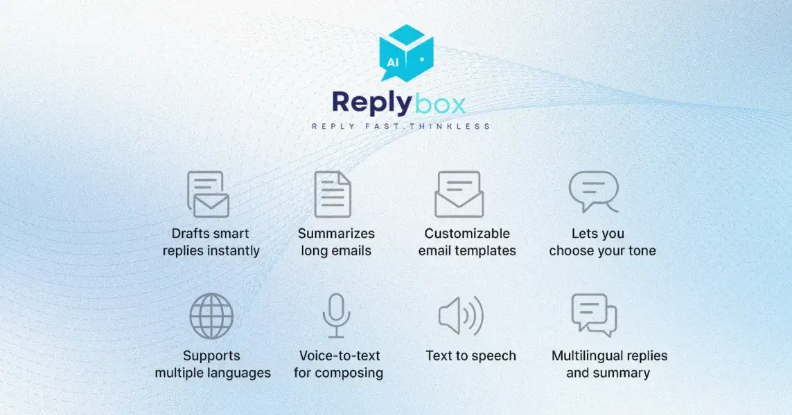 ReplyBox: Smarter Email Replies with AI for Gmail & Outlook