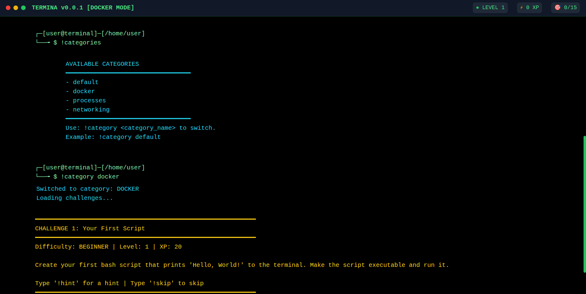 Termina - Linux Command Learning Platform image 5