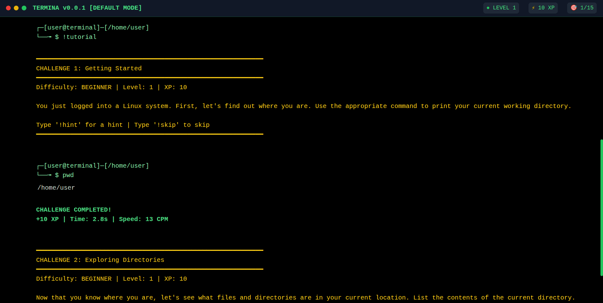 Termina - Linux Command Learning Platform image 3