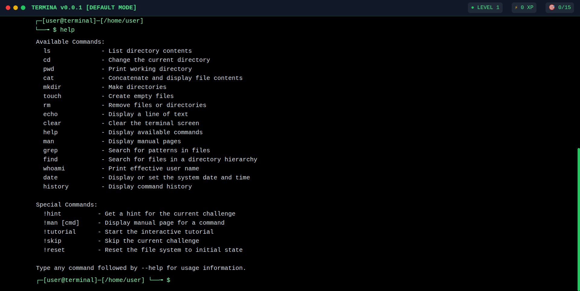 Termina - Linux Command Learning Platform image 4