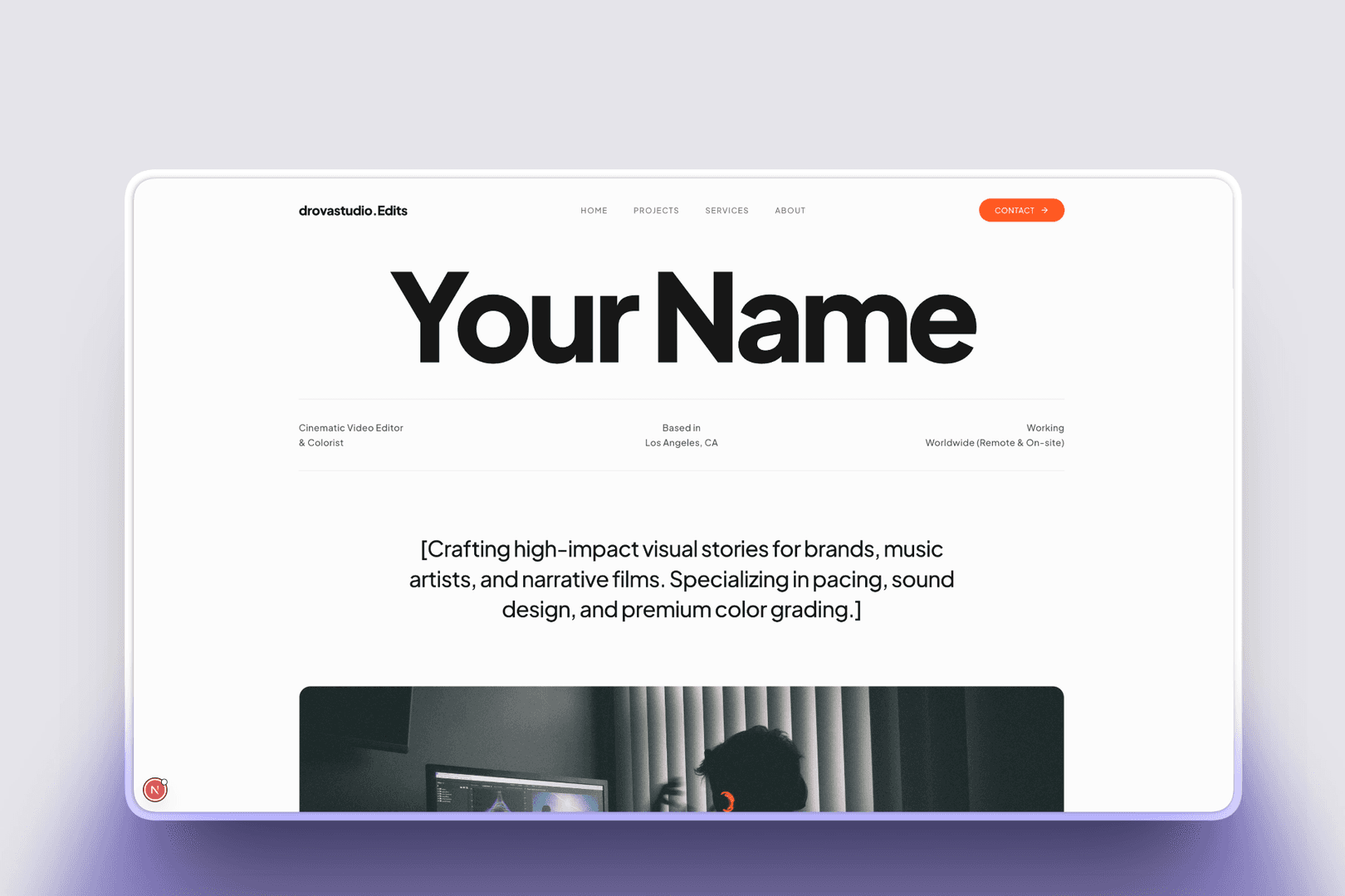 EditorFolio - Video Editor Portfolio Platform image 3