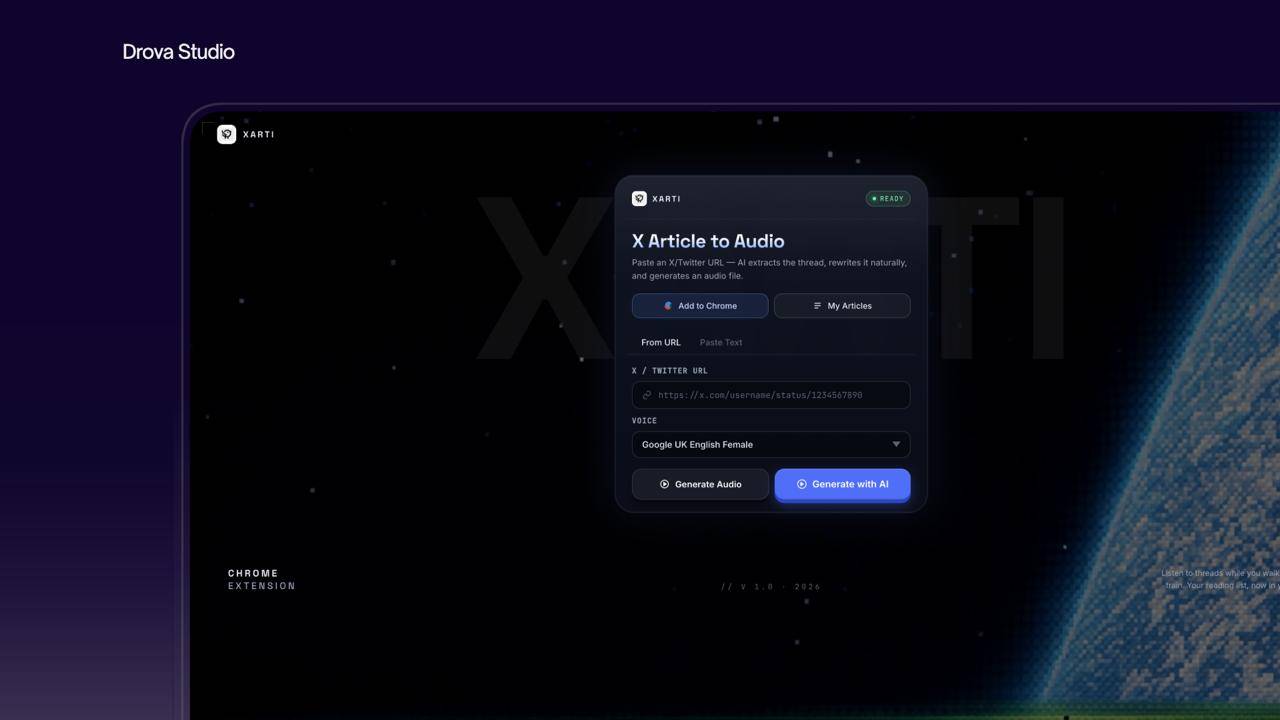 XARTI — X Article to Audio image 2