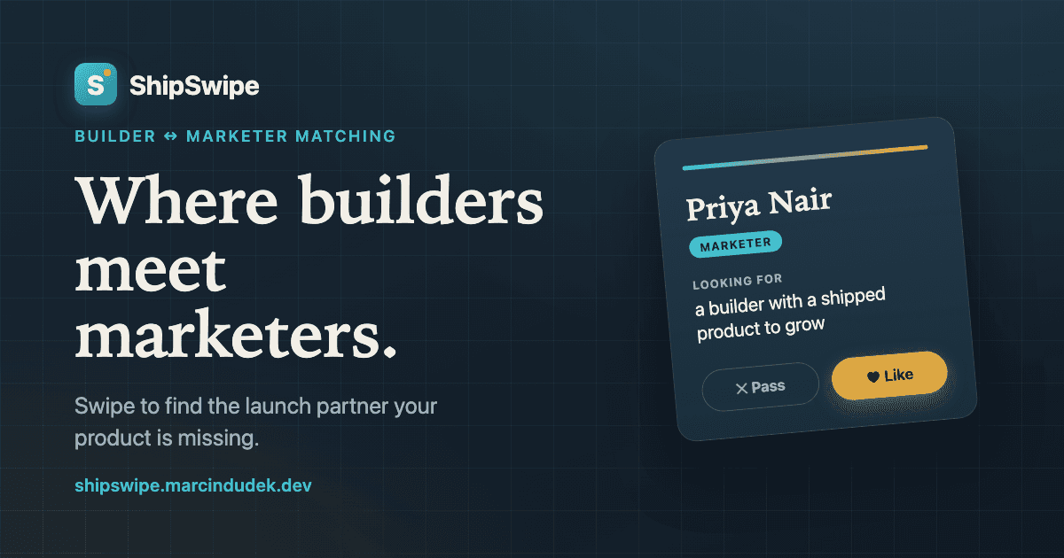 ShipSwipe — You build it. They grow it. image 1