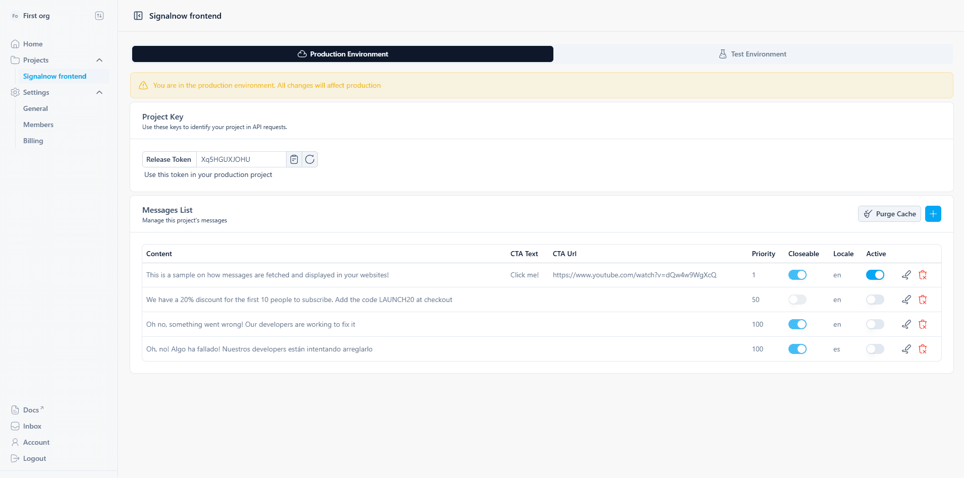 SignalNow | Website messages without deploys image 3