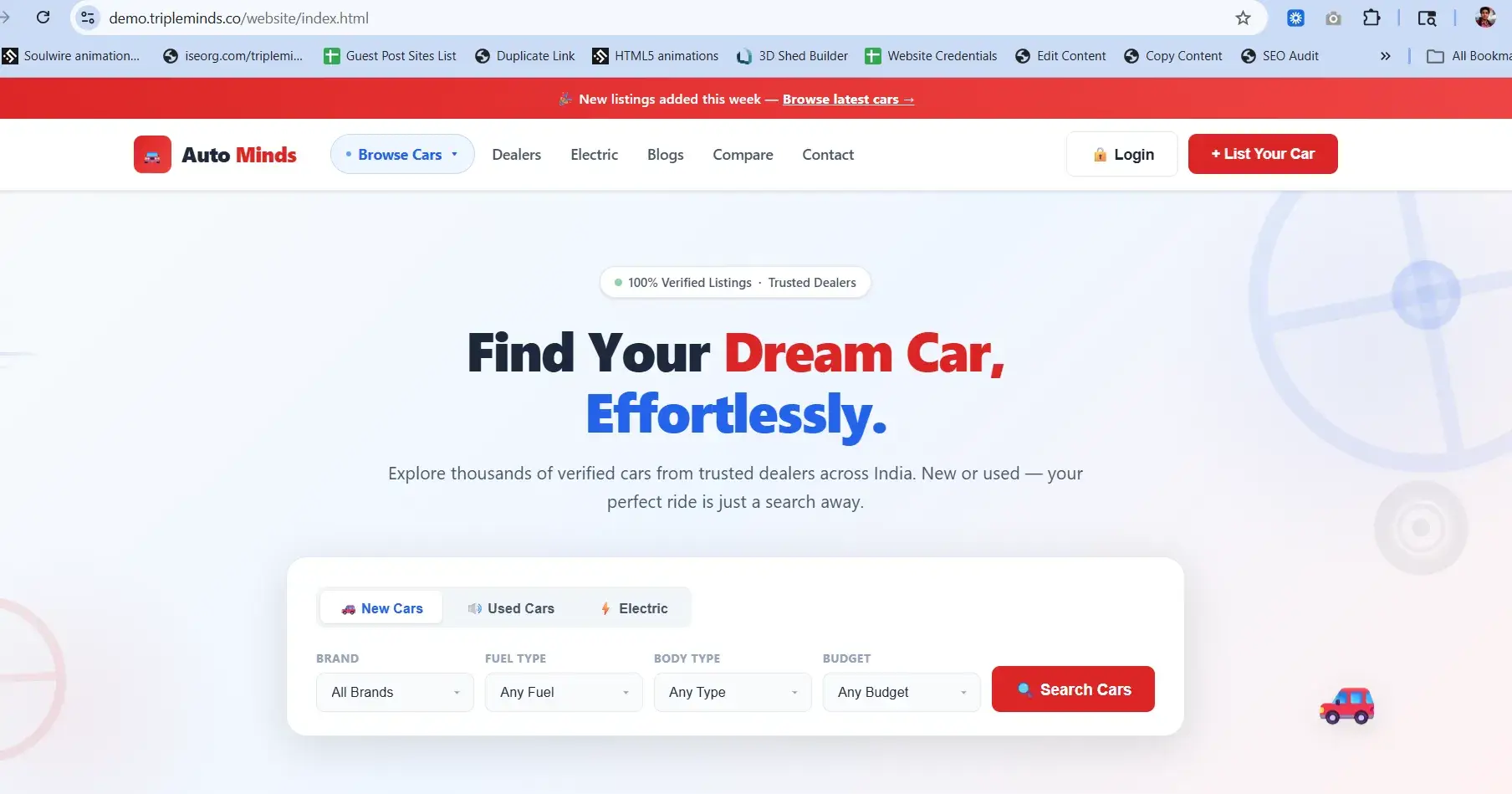 Autotrader Clone -A Readymade Car Listing CRM Platform