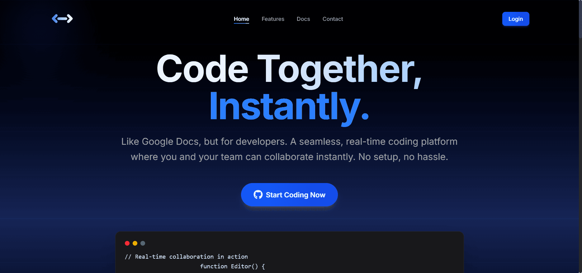 Collab - Real-Time Code Collaboration image 1
