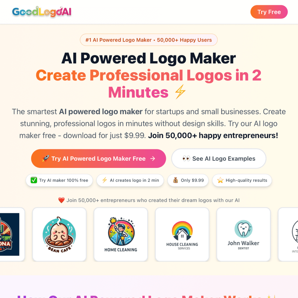 GoodLogoAI | AI Powered Logo Maker image 1
