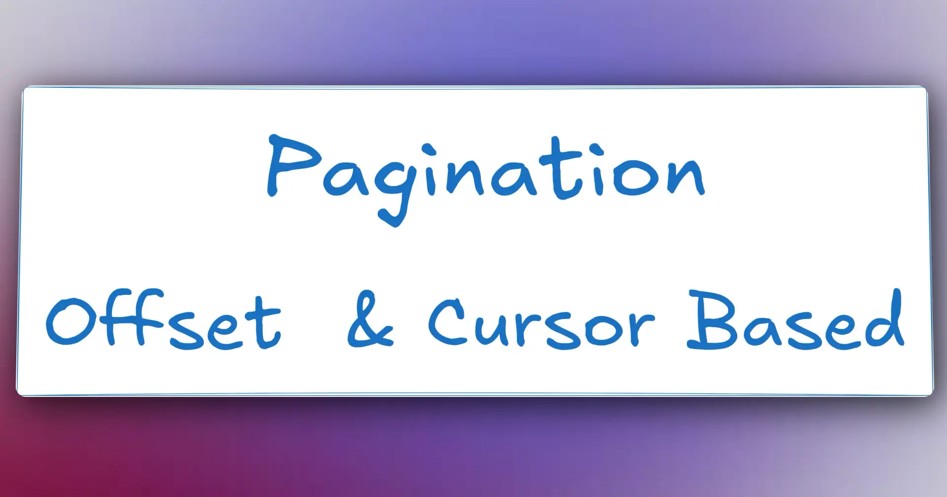 Pagination