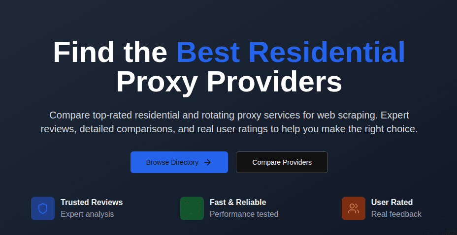 Best Residential Proxy Providers Comparison image 1