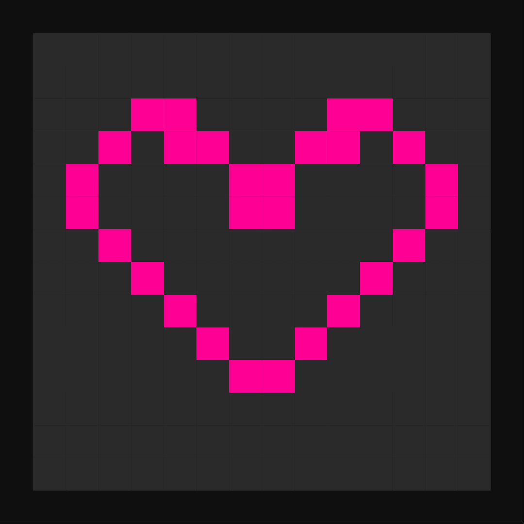 Pixel art application with adjustable grids