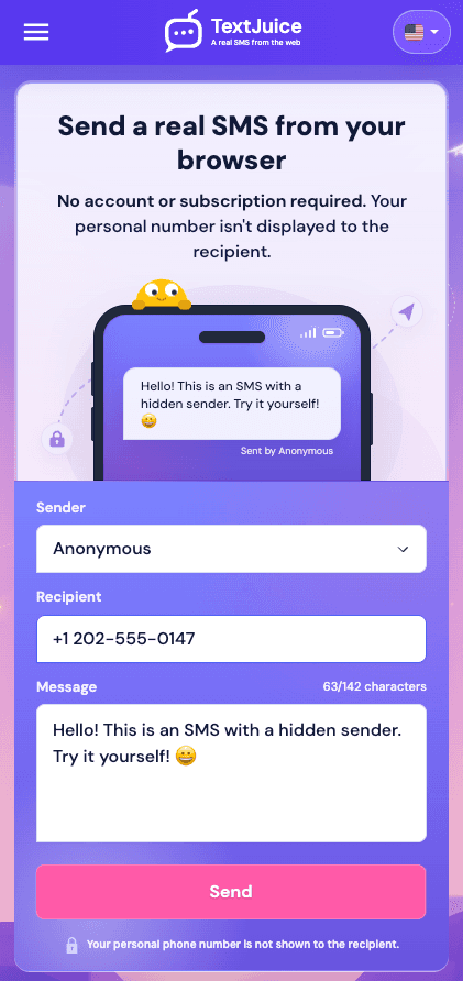 Send an SMS online | TextJuice image 2