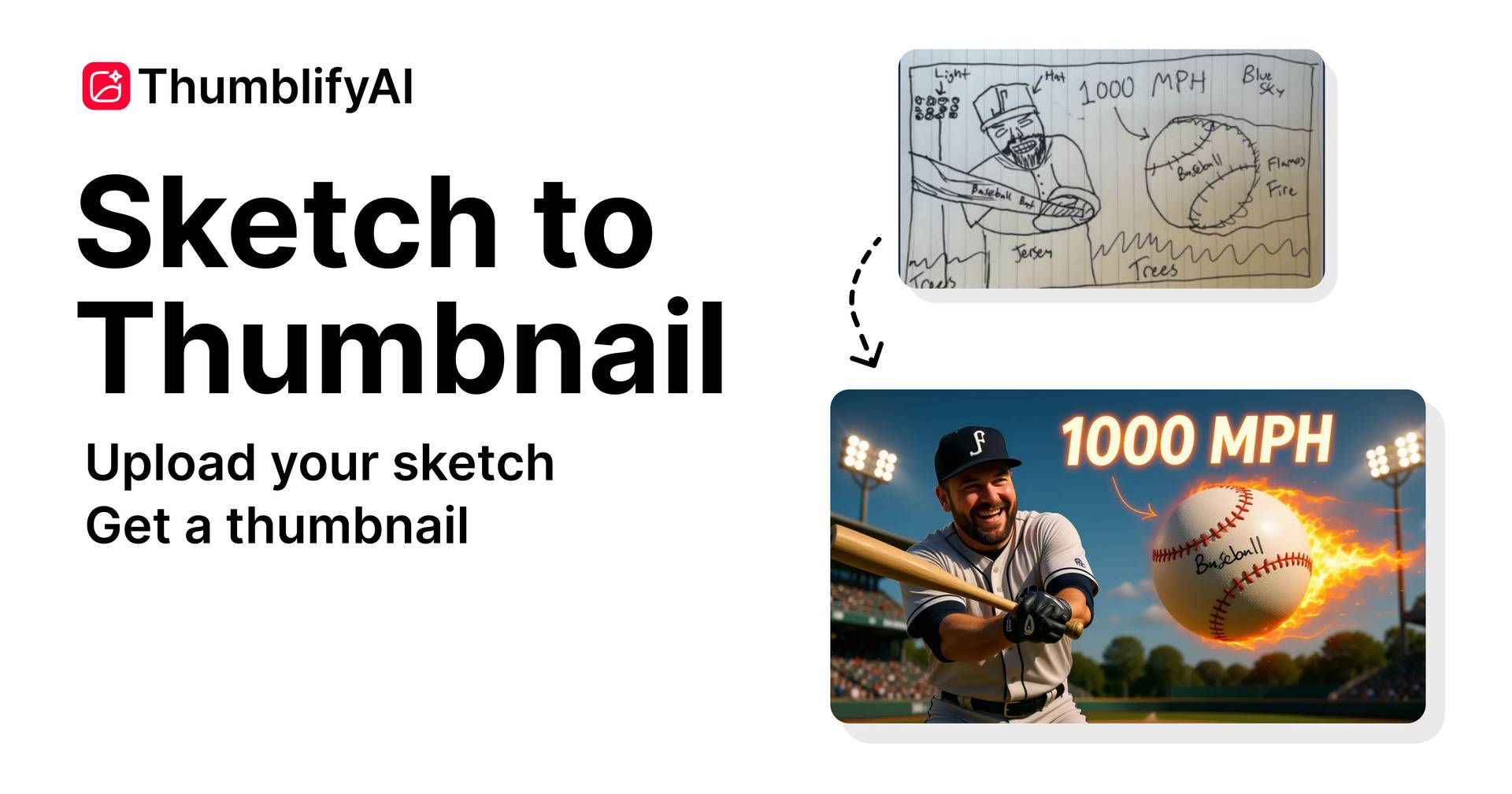 ThumblifyAI - Sketch to Thumbnail image 1