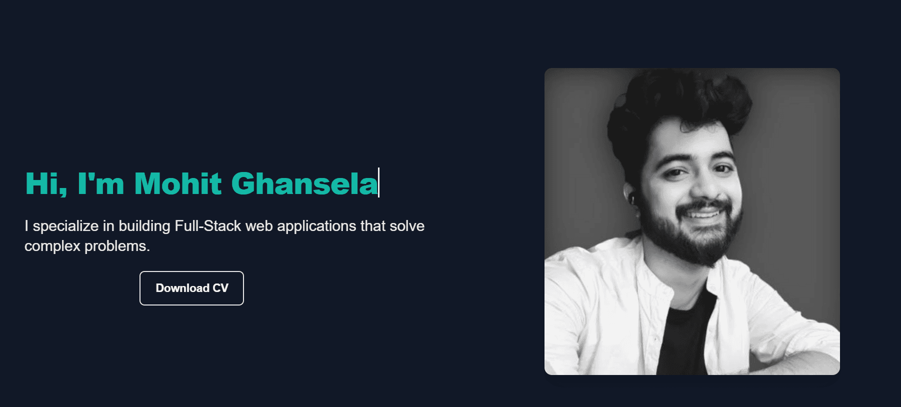 Personal Portfolio website image 2