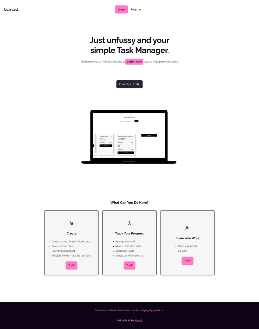 Boarded- Simple Task Management Tool
