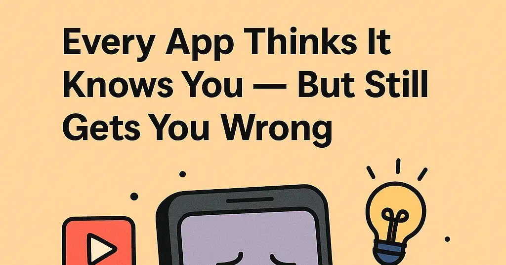 🤖 Why Every App Thinks It Knows You — But Still Gets You Wrong