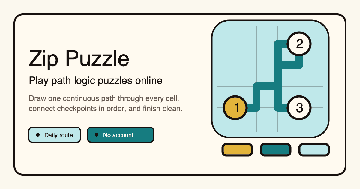 Zip Puzzle Online image 1