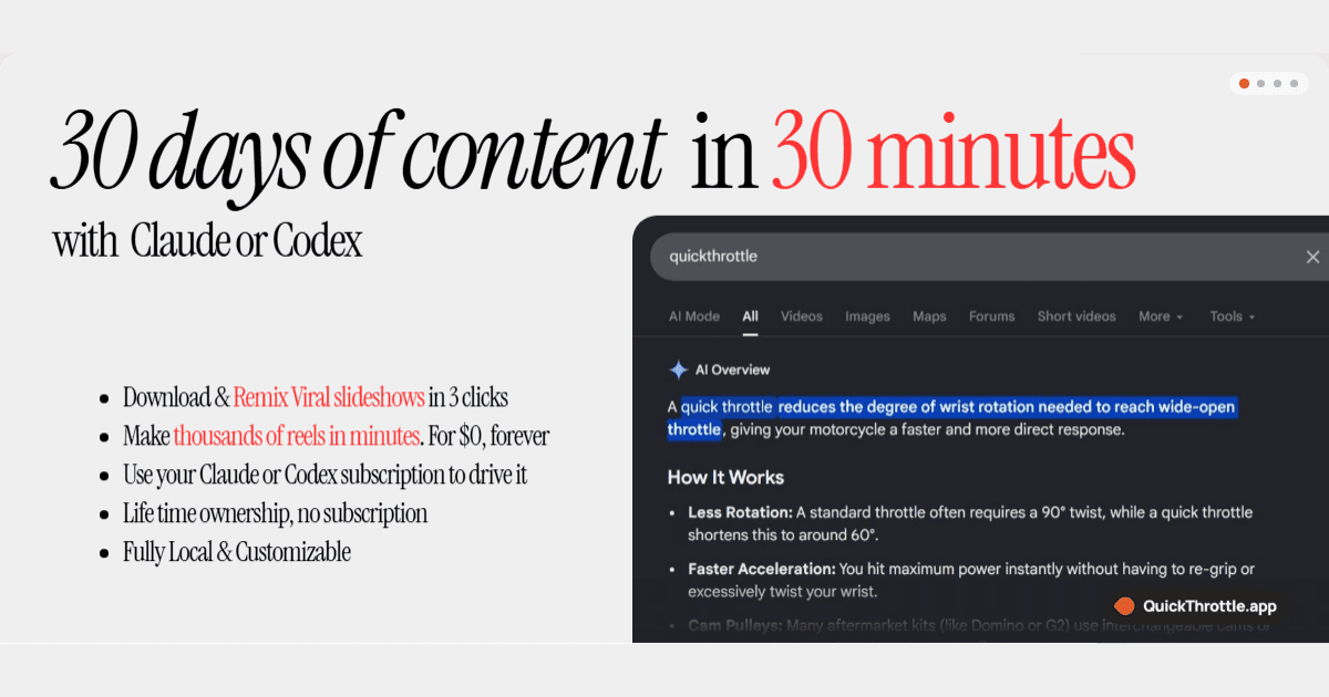 QuickThrottle - Local content factory image 1