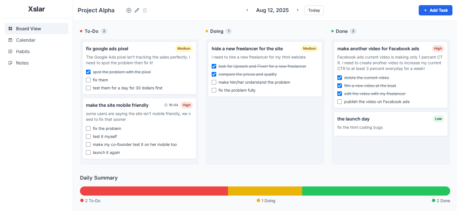 XSLAR: Online Tasks Management Solution image 1