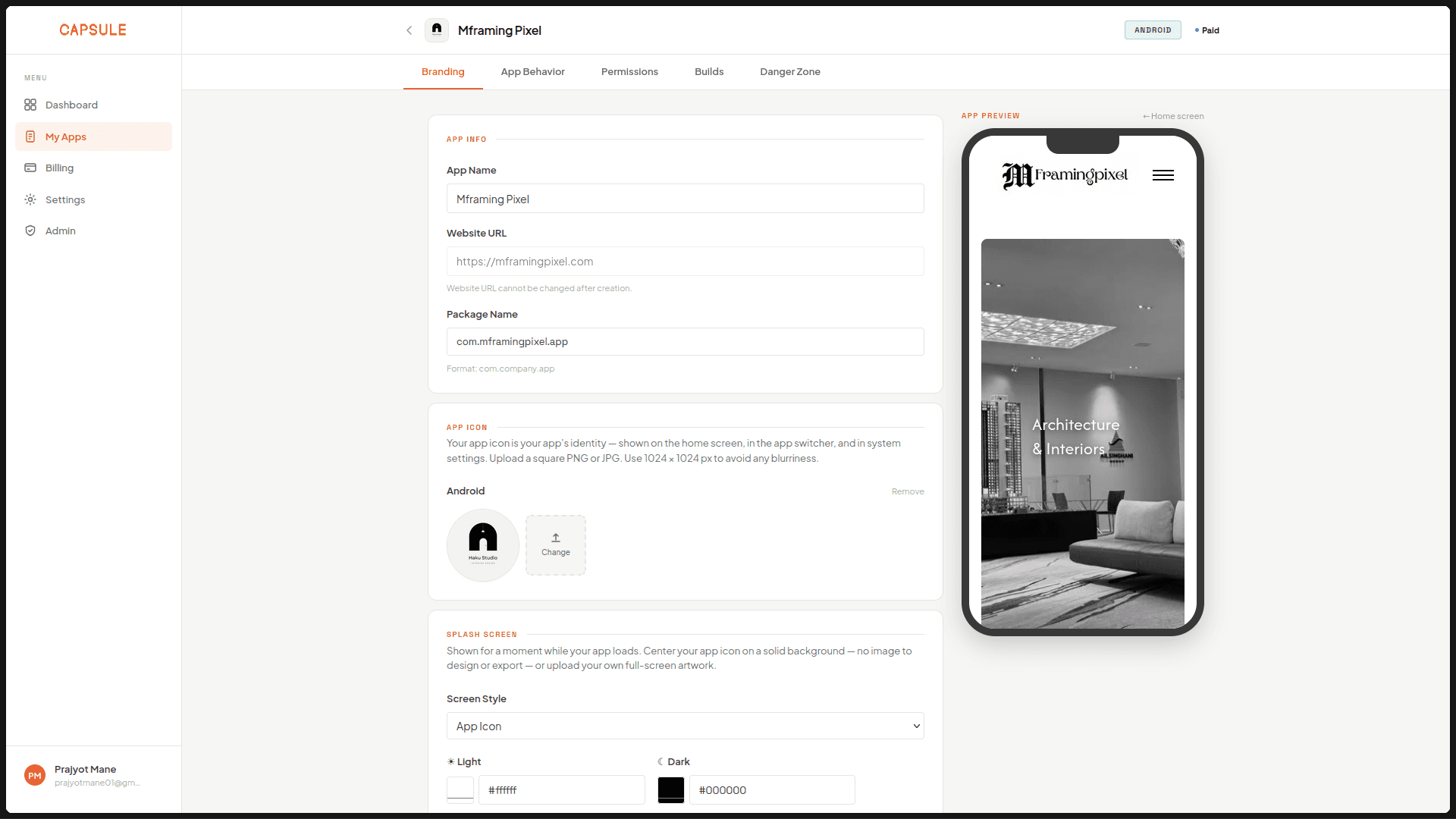 Capsule — Website to App Converter image 1