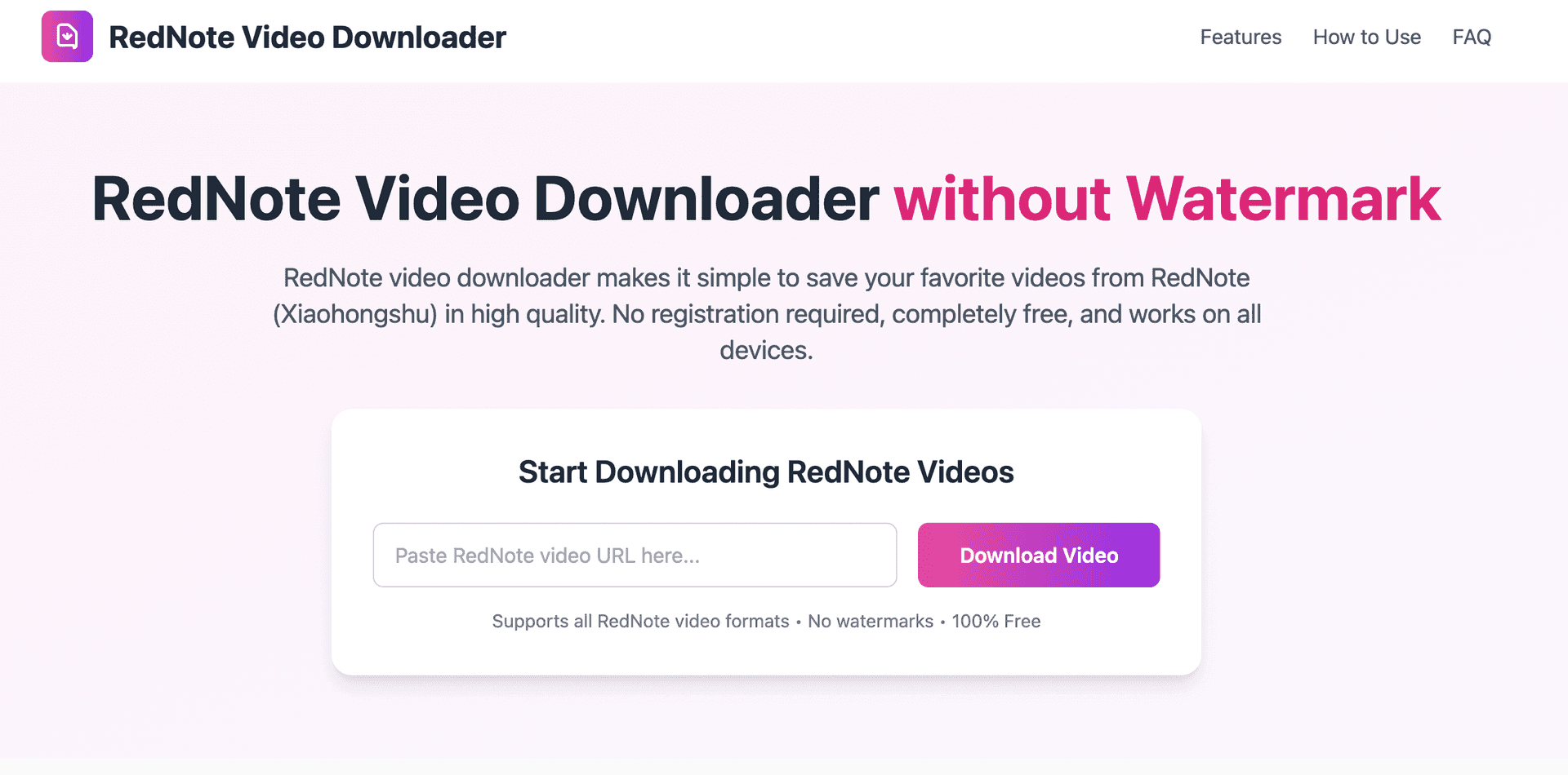 RedNote Video Downloader image 1