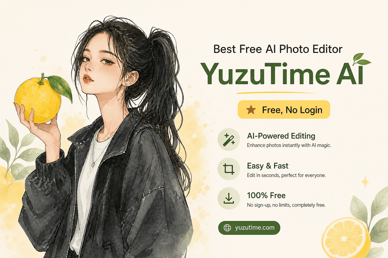 Free AI Photo Editor Online  | YuzuTime AI image 1