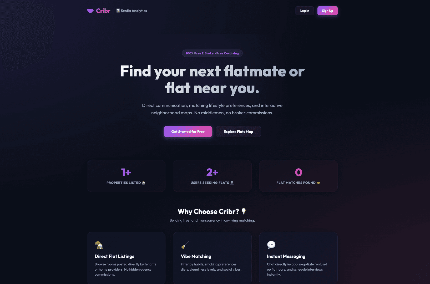 Cribr - Find Roommates & Flats image 1