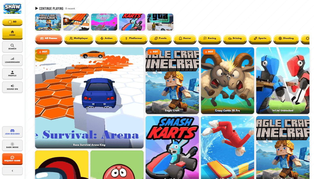 ShawGames —  Free Online Games image 1
