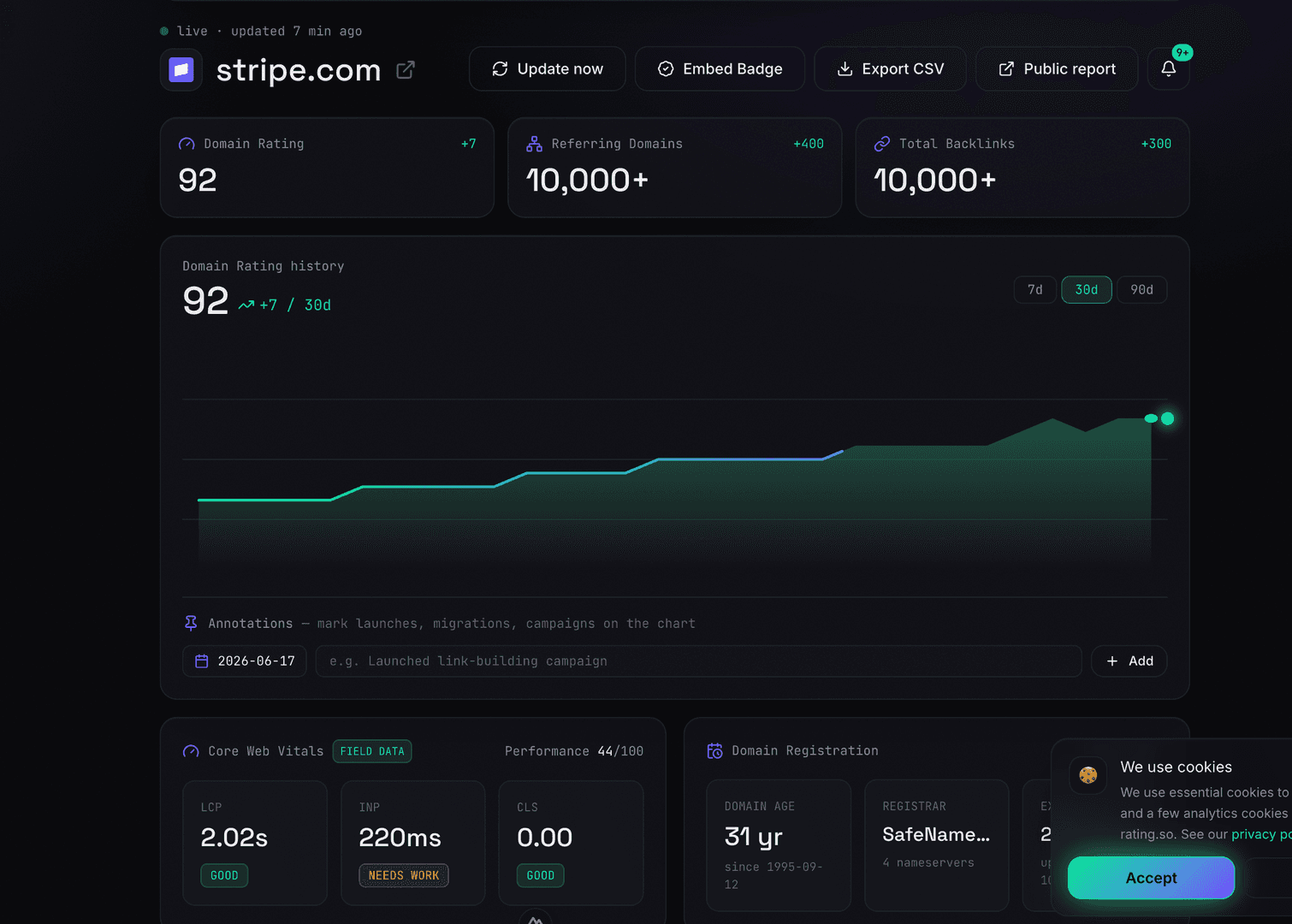 rating.so — Domain Rating Monitor image 2