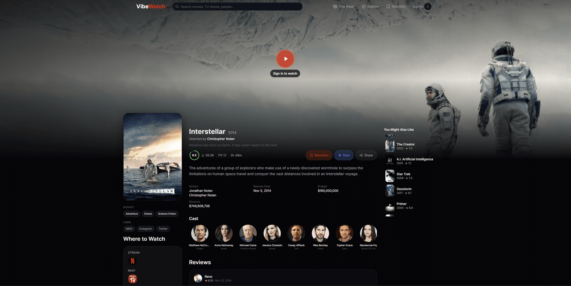 VibeWatch — Track Your Entertainment Vibe image 3