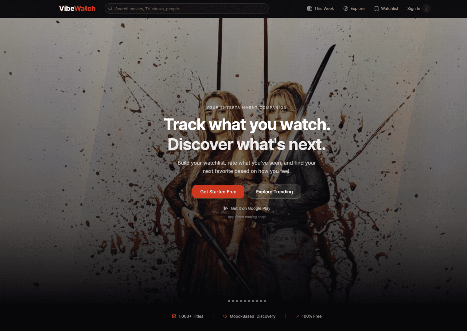 VibeWatch — Track Your Entertainment Vibe image 4