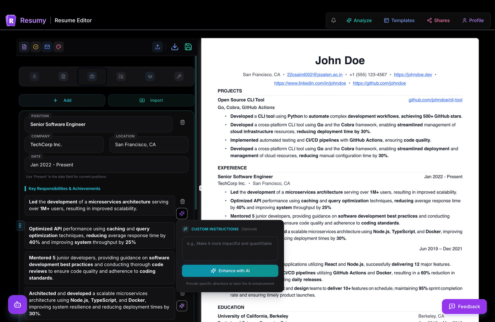 Resumy - Free AI Resume Builder image 2