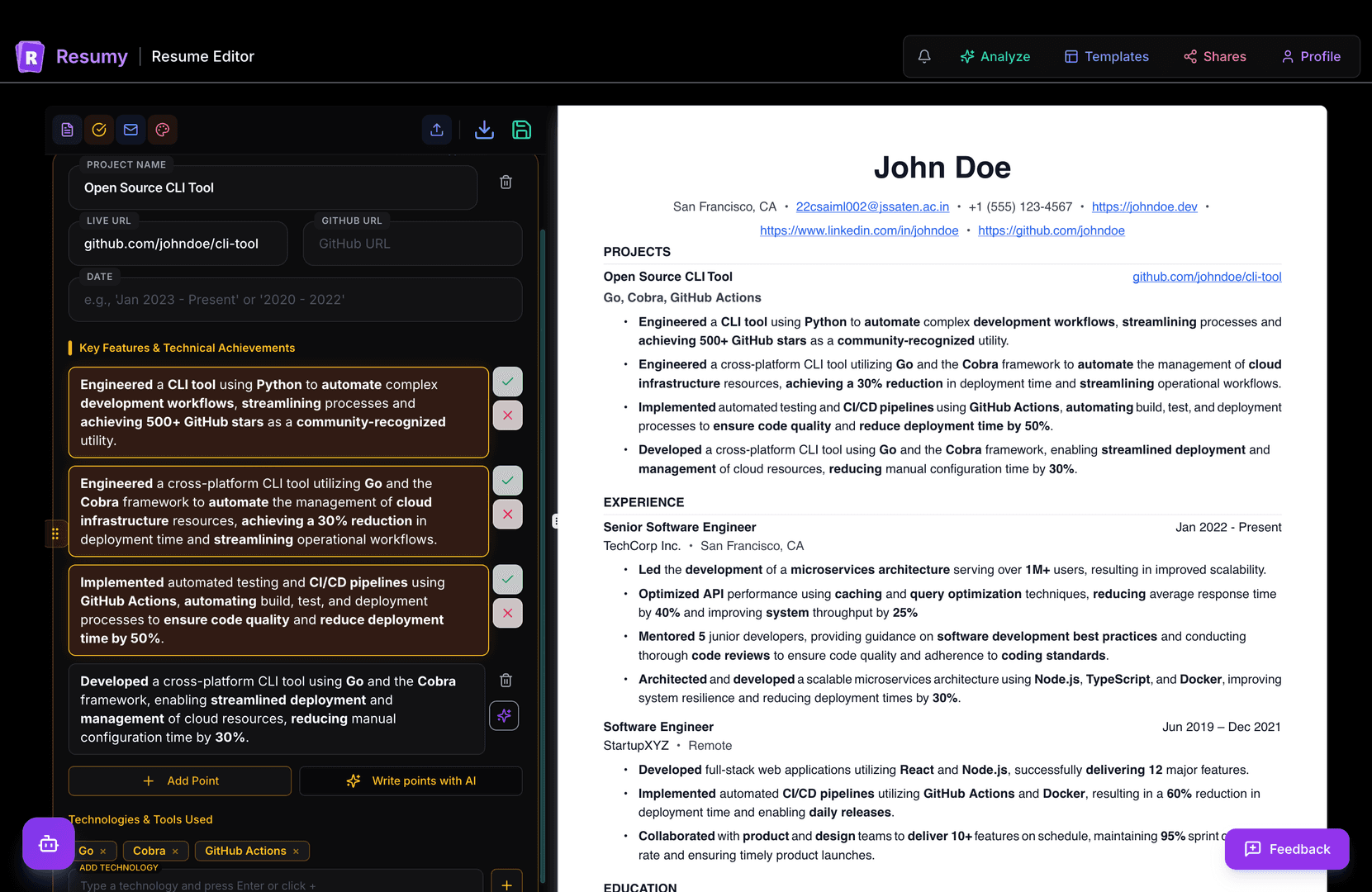 Resumy - Free AI Resume Builder image 3