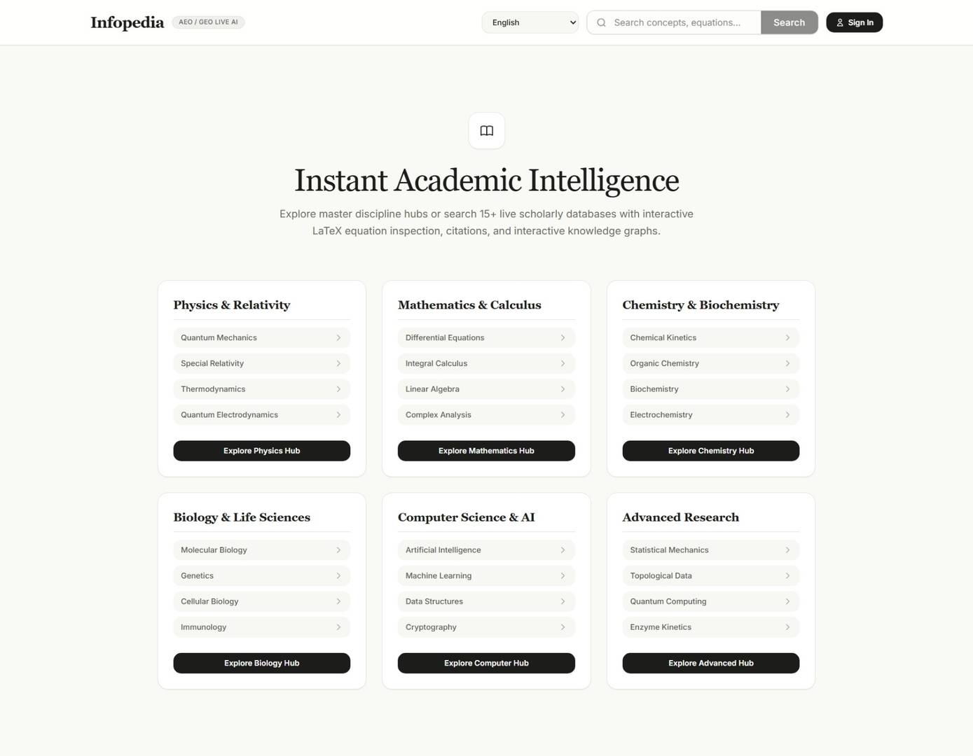 Infopedia | Instant Academic Intelligence image 1