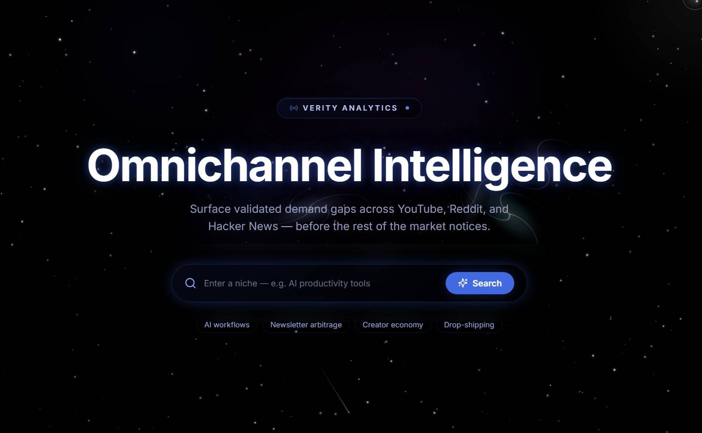 Verity Analytics — Omnichannel Intelligence image 2