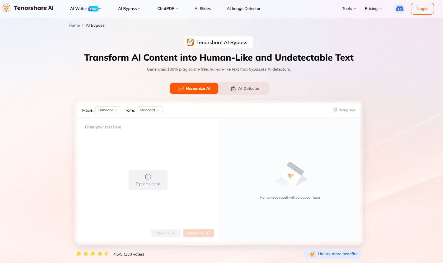 Tenorshare AI Bypass: Free Undetectable AI image 2