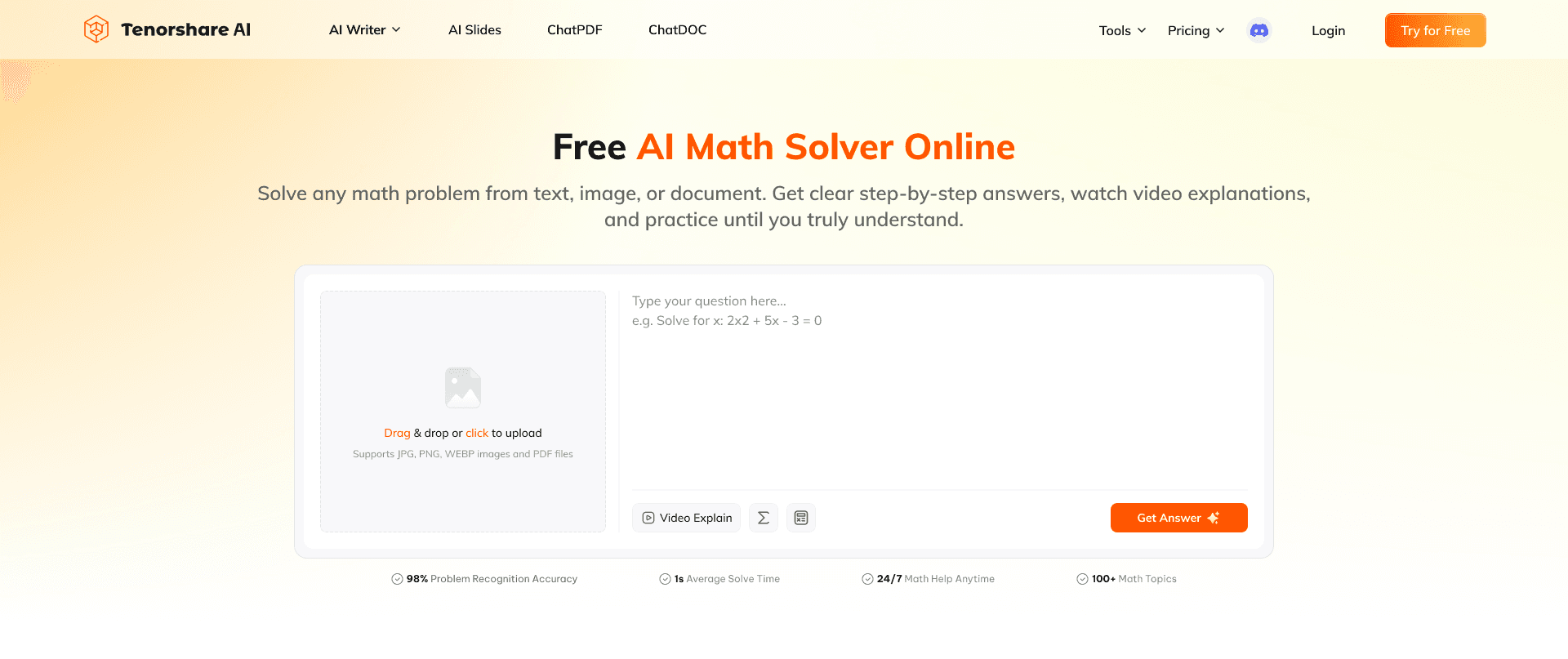 Tenorshare AI Math: Free AI Math Solver image 3