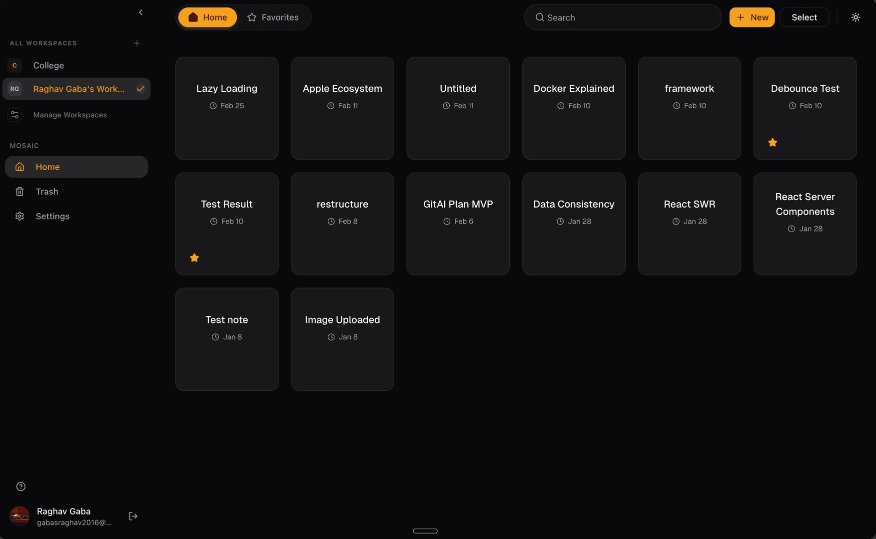 Mosaic - AI-Powered Notes Workspace image 2