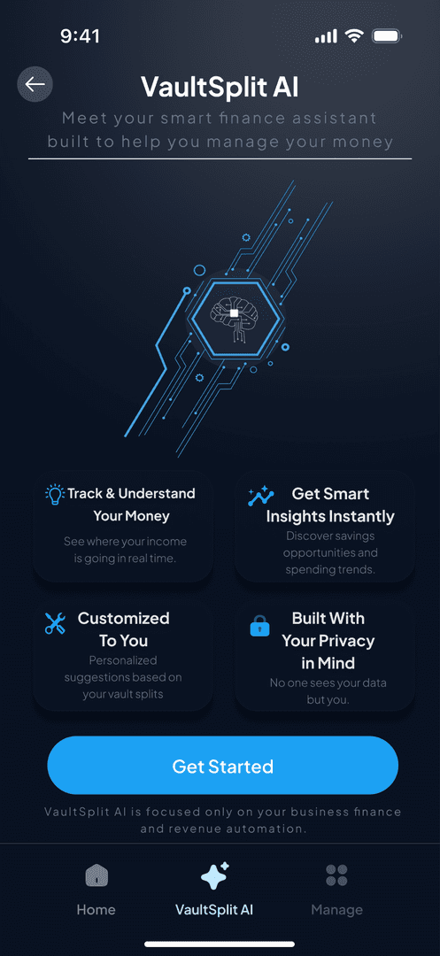 VaultSplit - Your AI CFO image 3