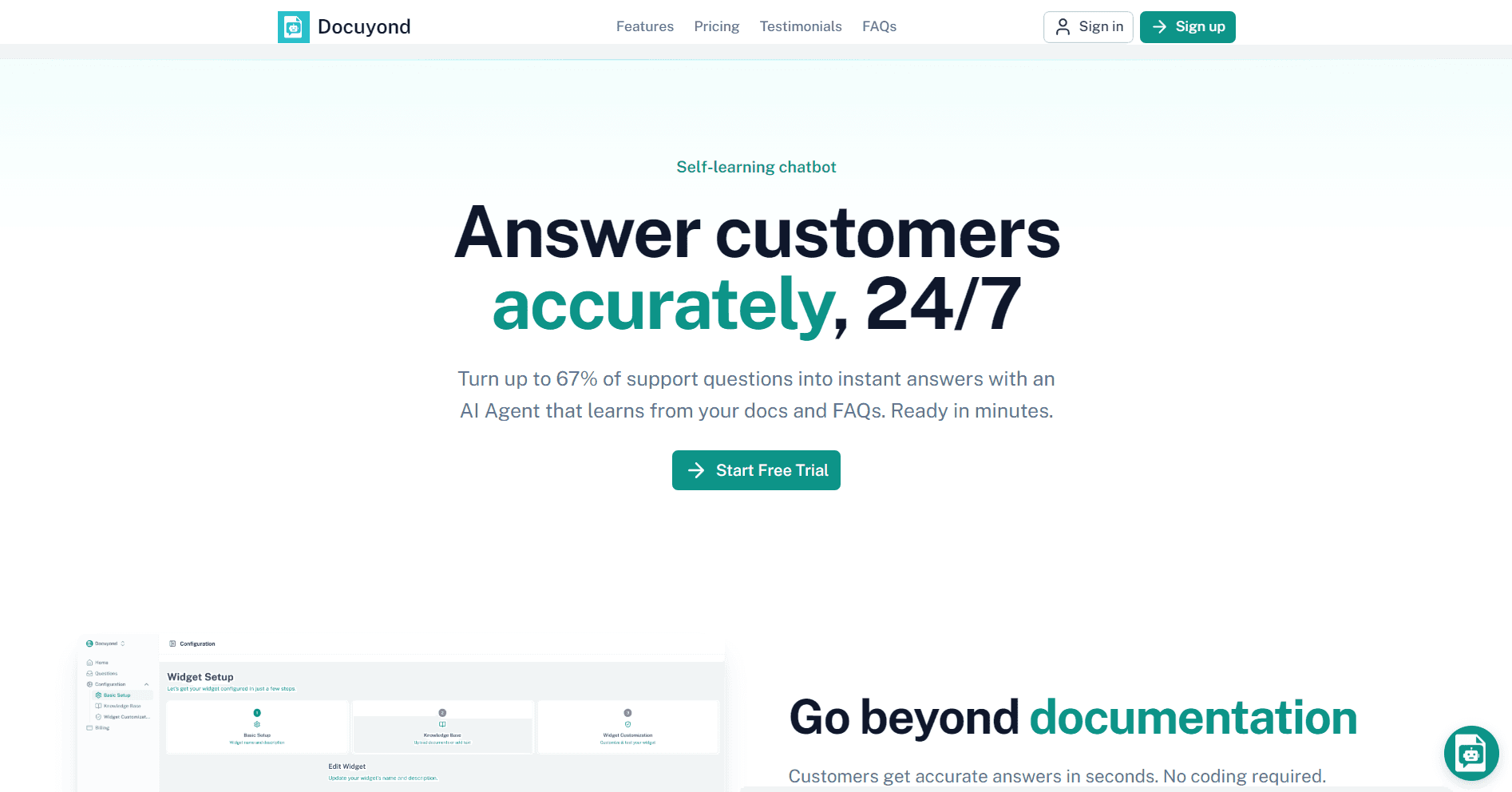 Docuyond - AI-Powered Customer Support image 1