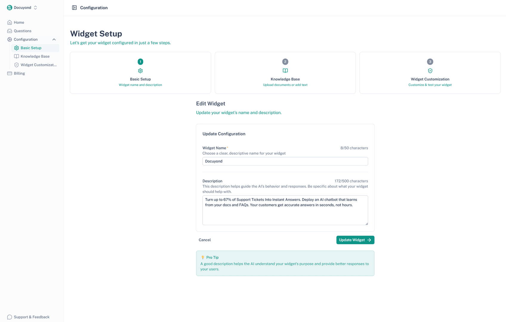 Docuyond - AI-Powered Customer Support image 2