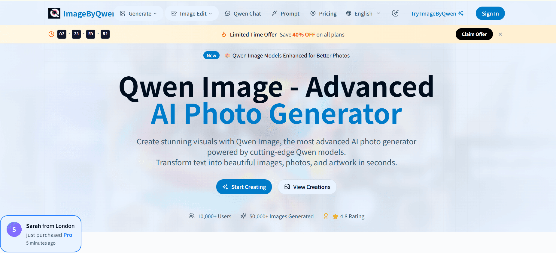 Qwen Image Advanced AI Photo Generator image 1