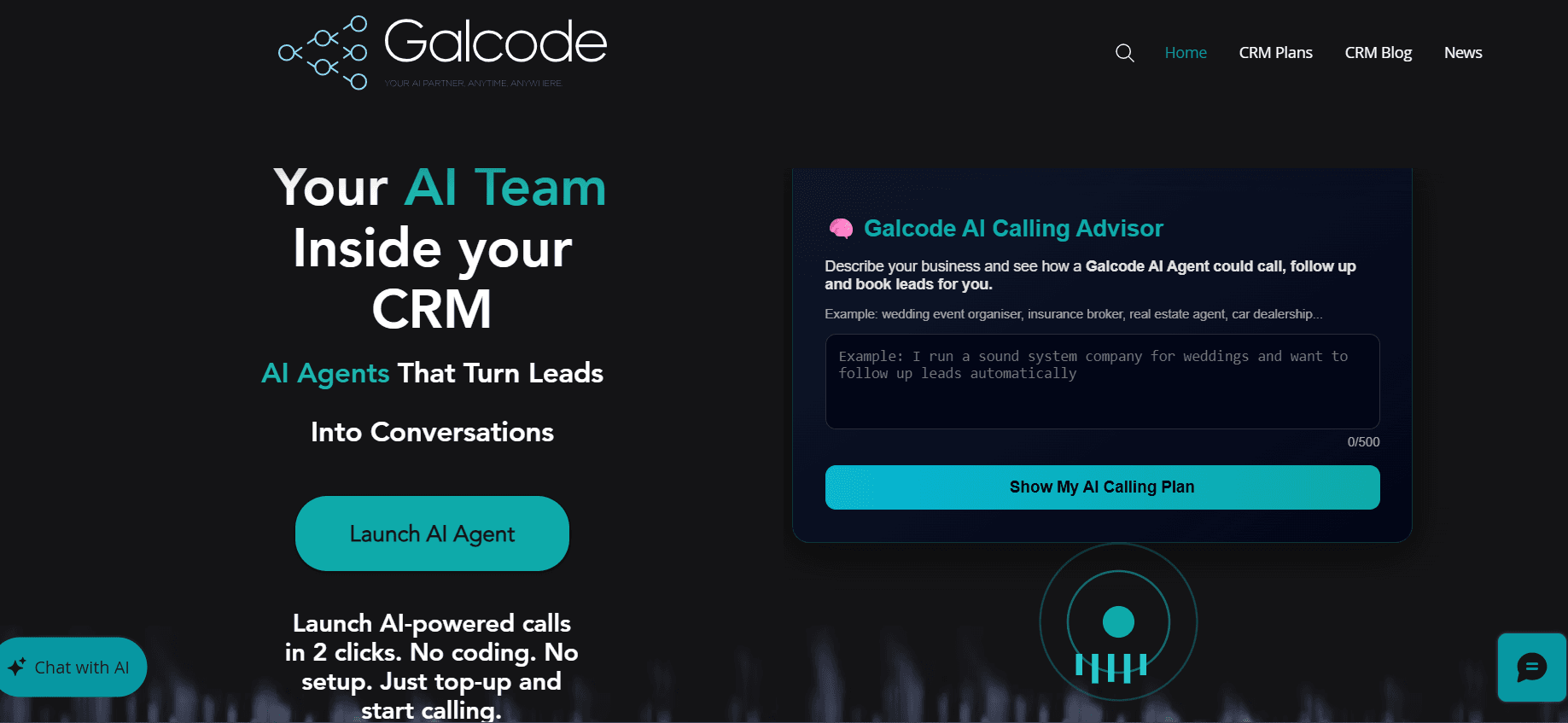 Galcode AI CRM image 1